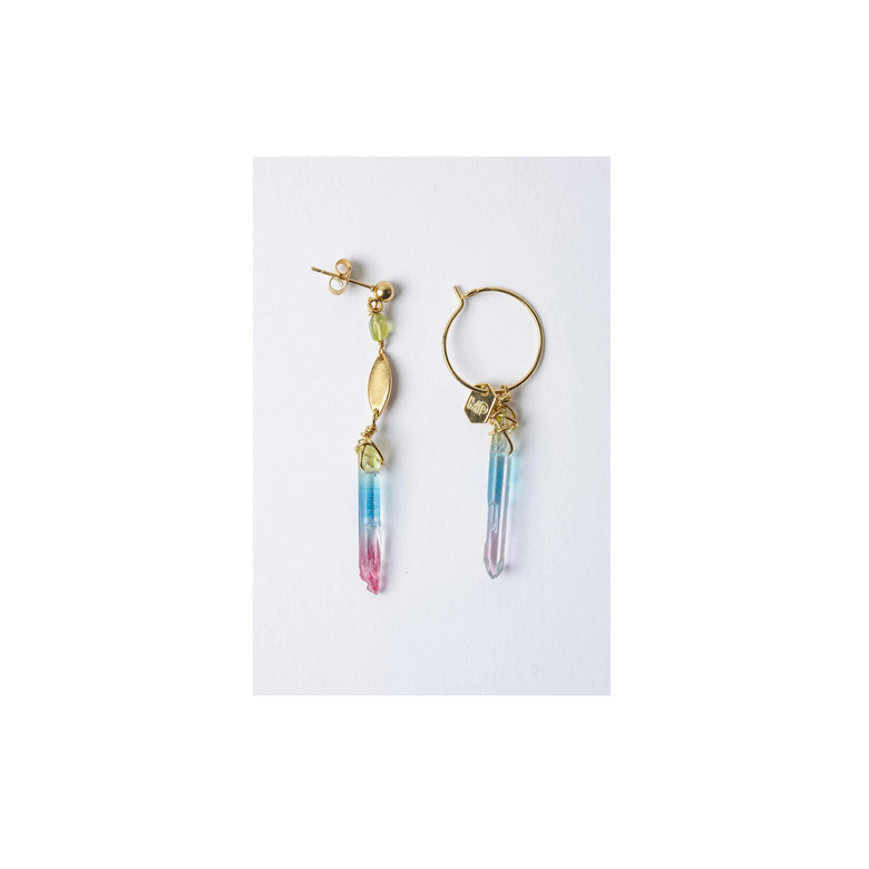 Murielle Perrotti boucles d'oreilles multicolor 1