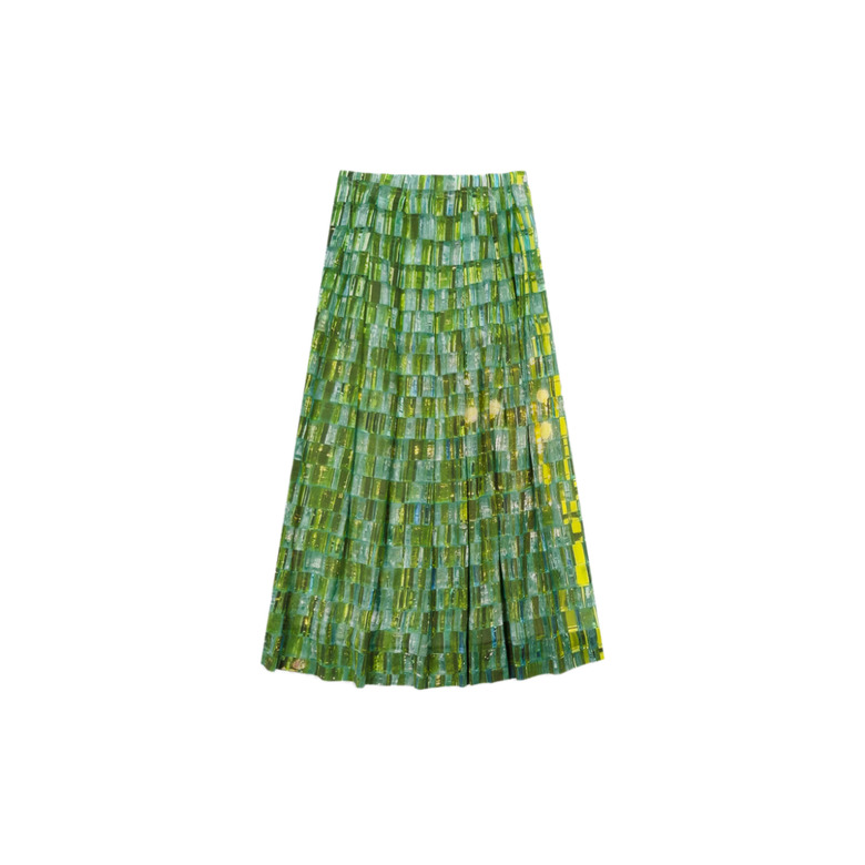 Talking Walls skirt green 1
