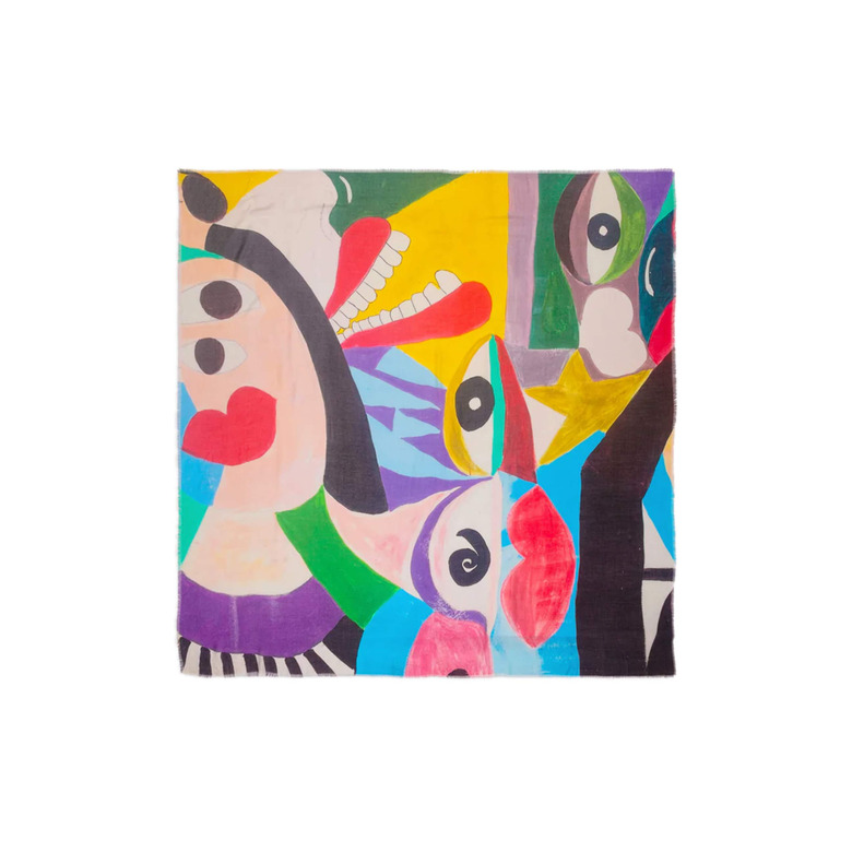 Talking Walls scarf multicolor 1