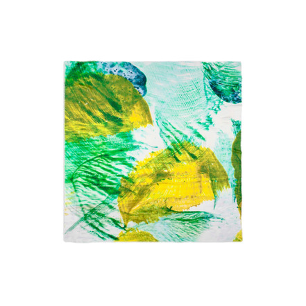 Talking Walls scarf green