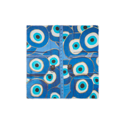 Talking Walls scarf blue