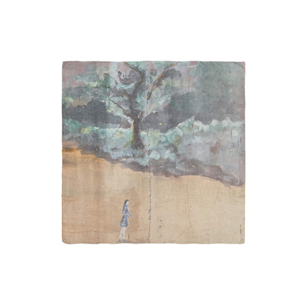 Talking Walls scarf lightbrown