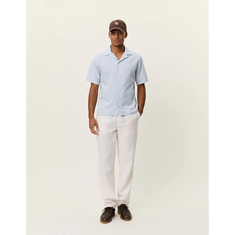 Les Deux hemd blauw 2