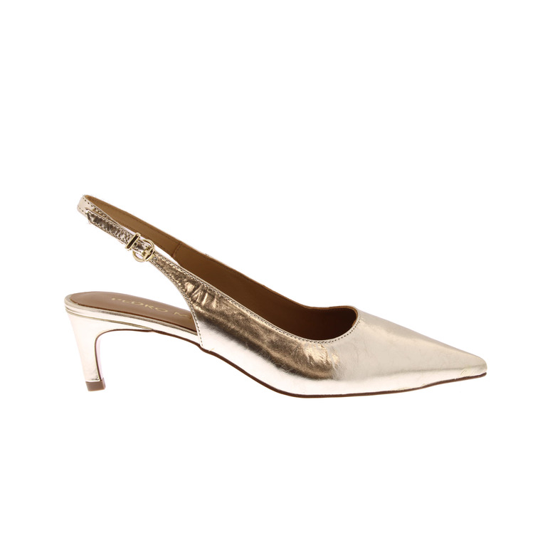 Pedro Miralles slingbacks gold 1