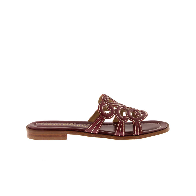 Pedro Miralles thong slippers bordeaux 1