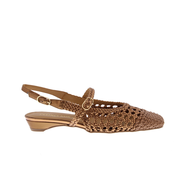 Pedro Miralles slingbacks bronze 1