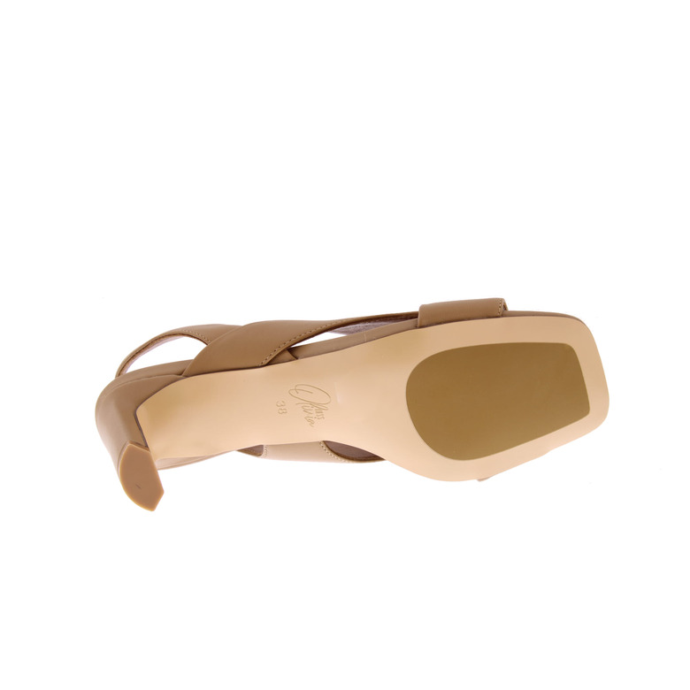 Miss Olivia sandalen camel 5