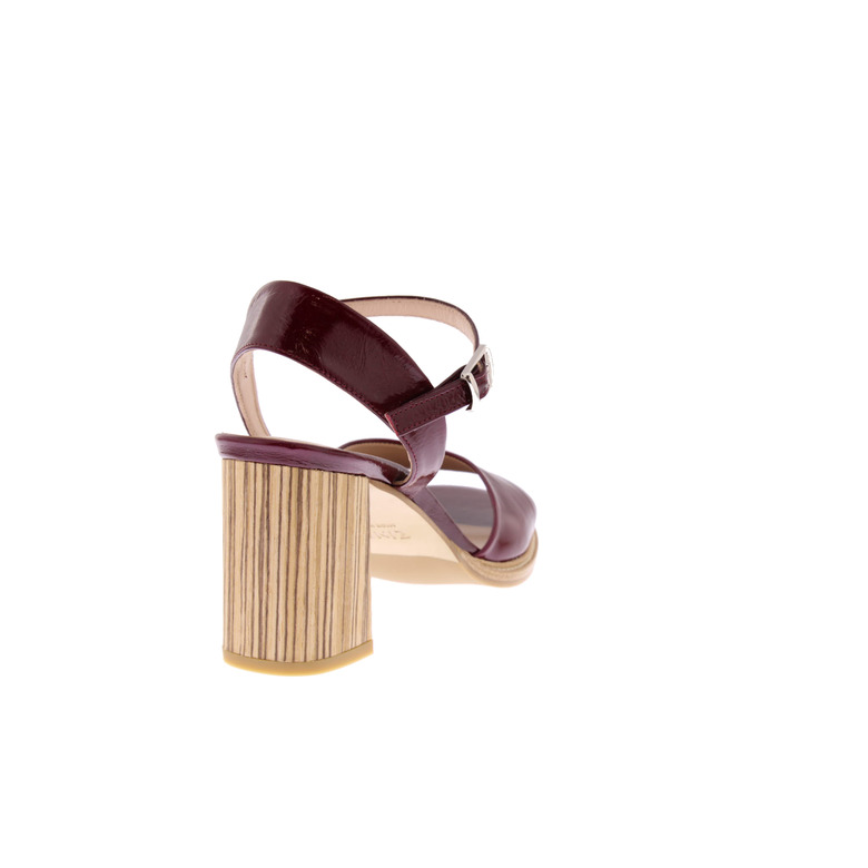 Zinda sandalen bordeaux 4