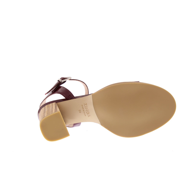 Zinda sandalen bordeaux 5