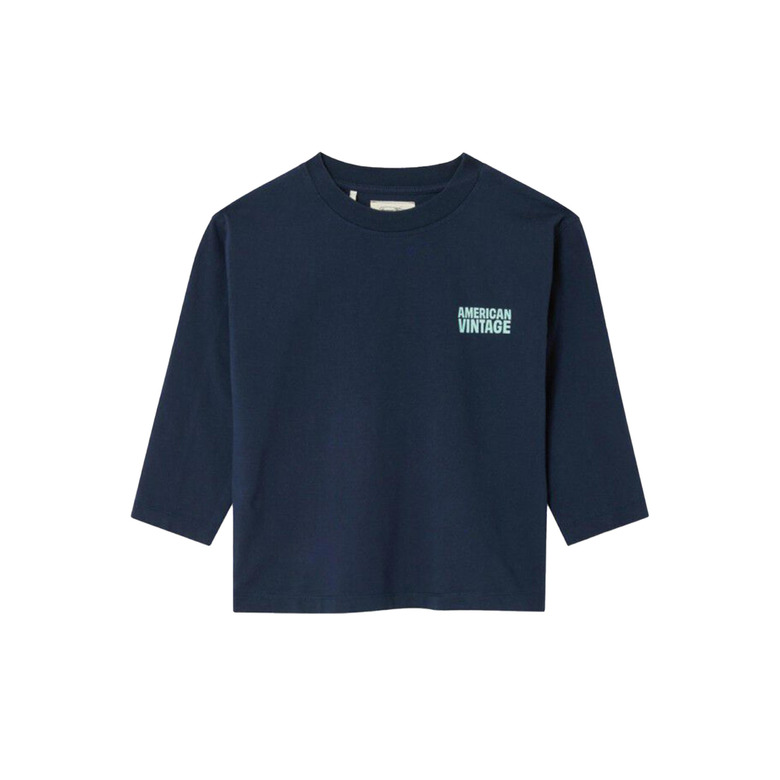 American Vintage t-shirt blau 1