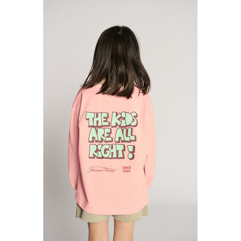 American Vintage t-shirt rosa 3