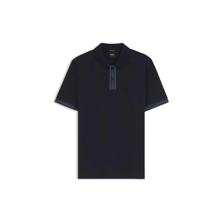 Boss polo blauw 1