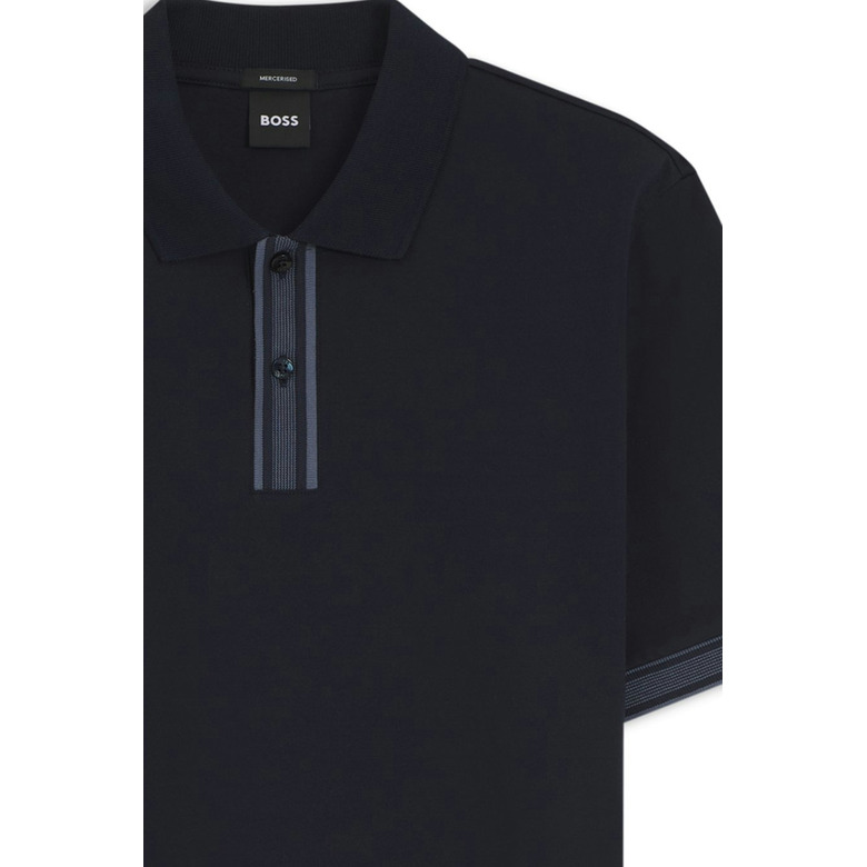 Boss polo blauw 2