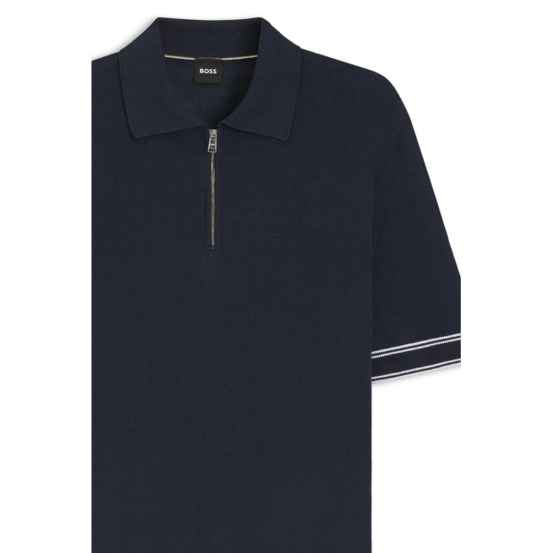 Boss polo blauw 2