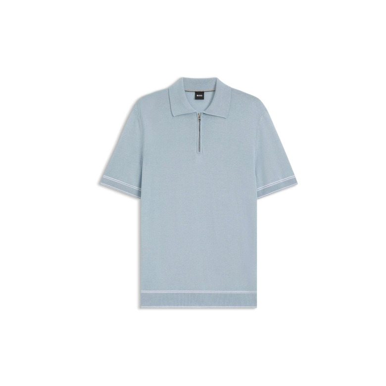 Boss polo blauw 1