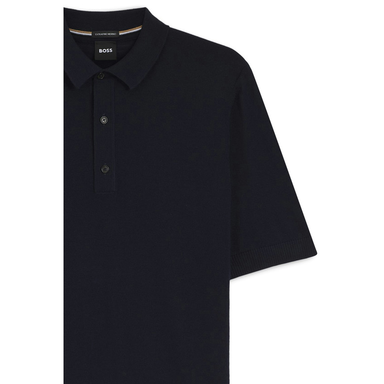 Boss polo blauw 2