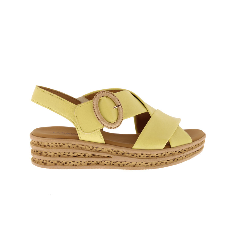 Gabor sandalen geel 1