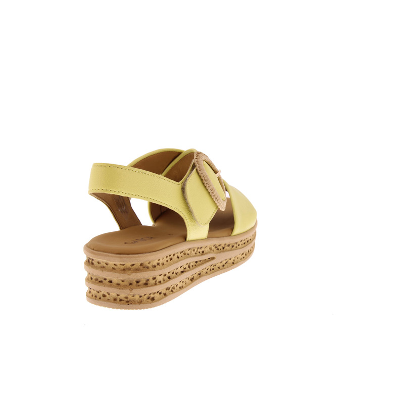 Gabor sandalen geel 4