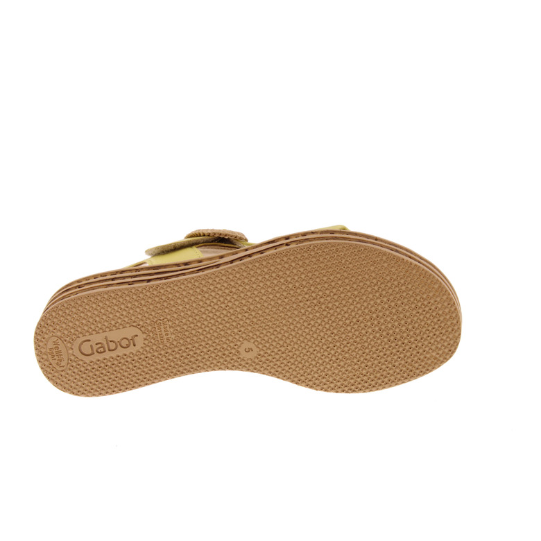Gabor sandalen geel 5