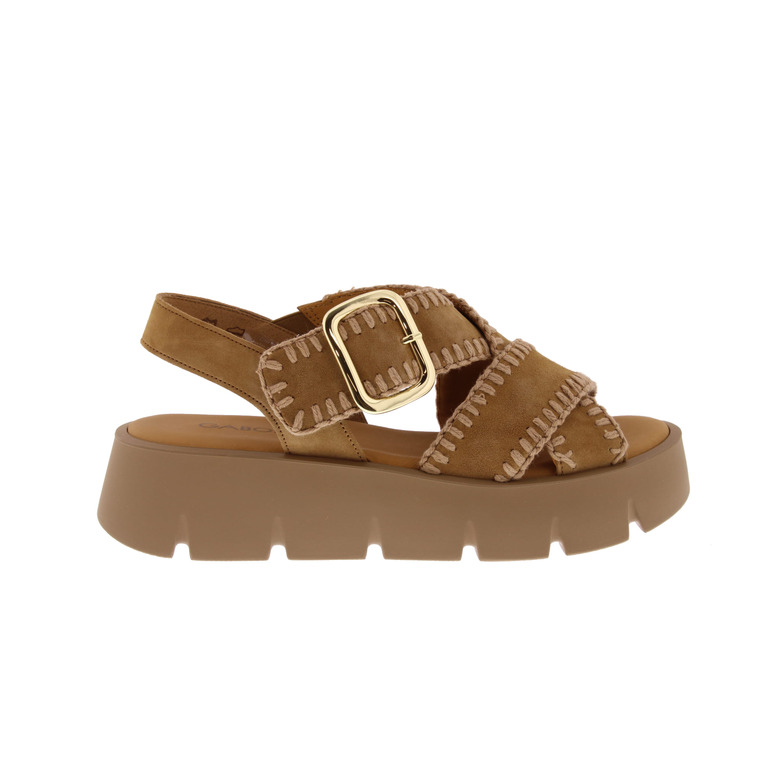 Gabor sandalen camel 1