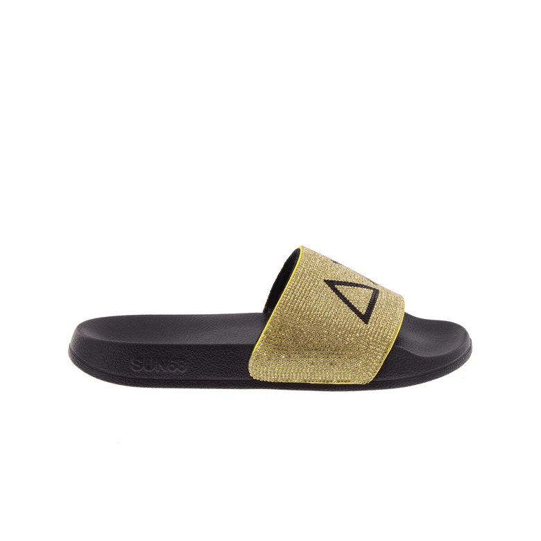 Sun68 thong slippers gold 1