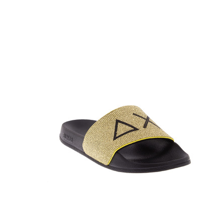 Sun68 thong slippers gold