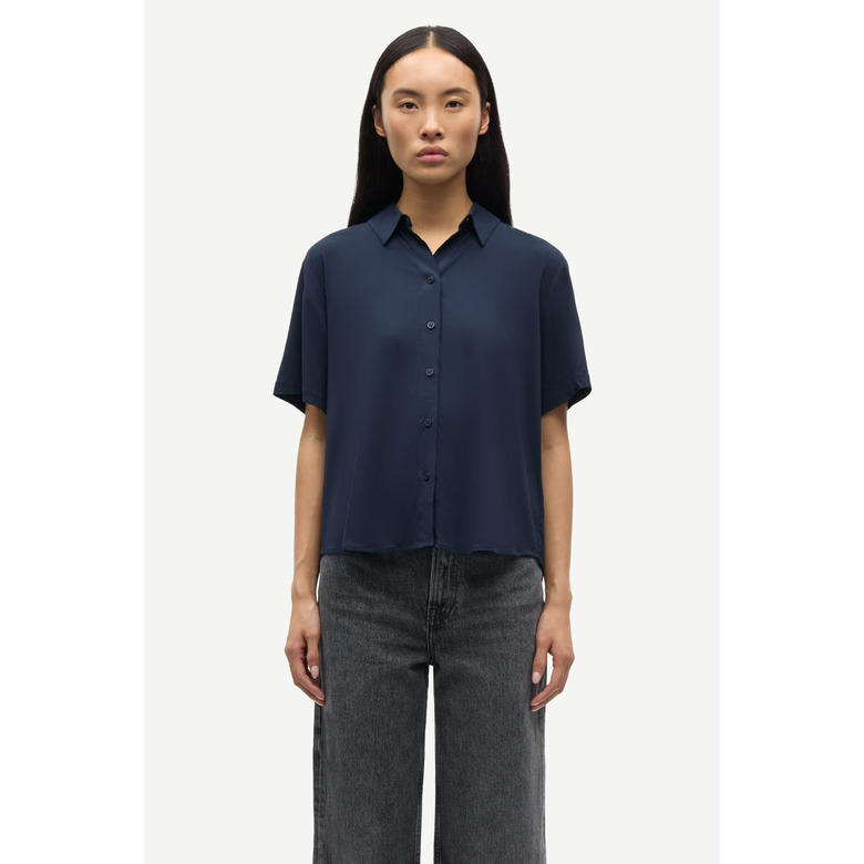 Samsoe&samsoe blouse blauw 2