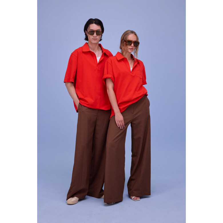 Nathalie Vleeschouwer hemd rood 2