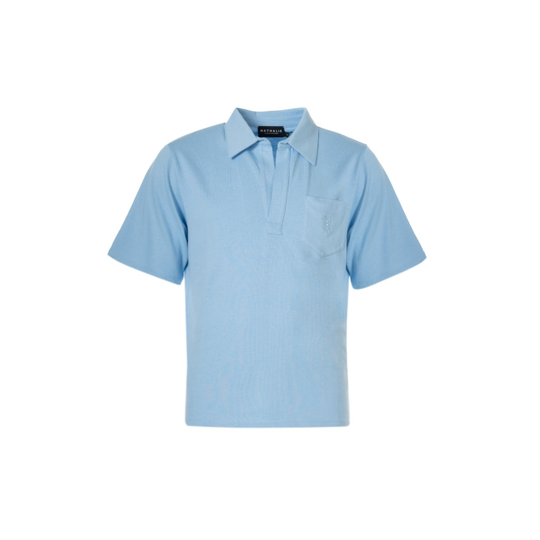 Nathalie Vleeschouwer hemd blauw 1