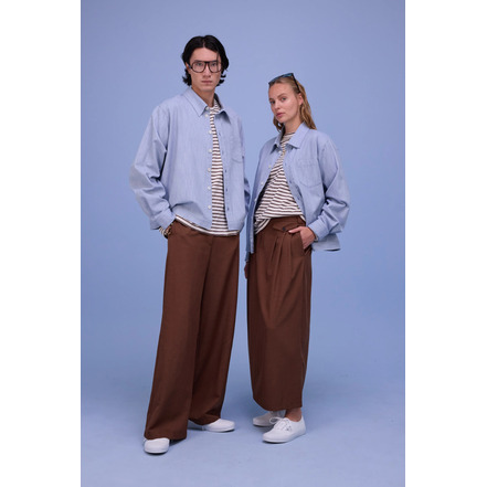 Nathalie Vleeschouwer hemd blauw