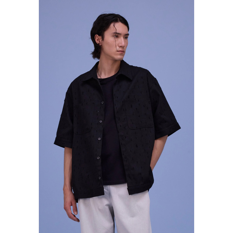 Nathalie Vleeschouwer hemd zwart 2