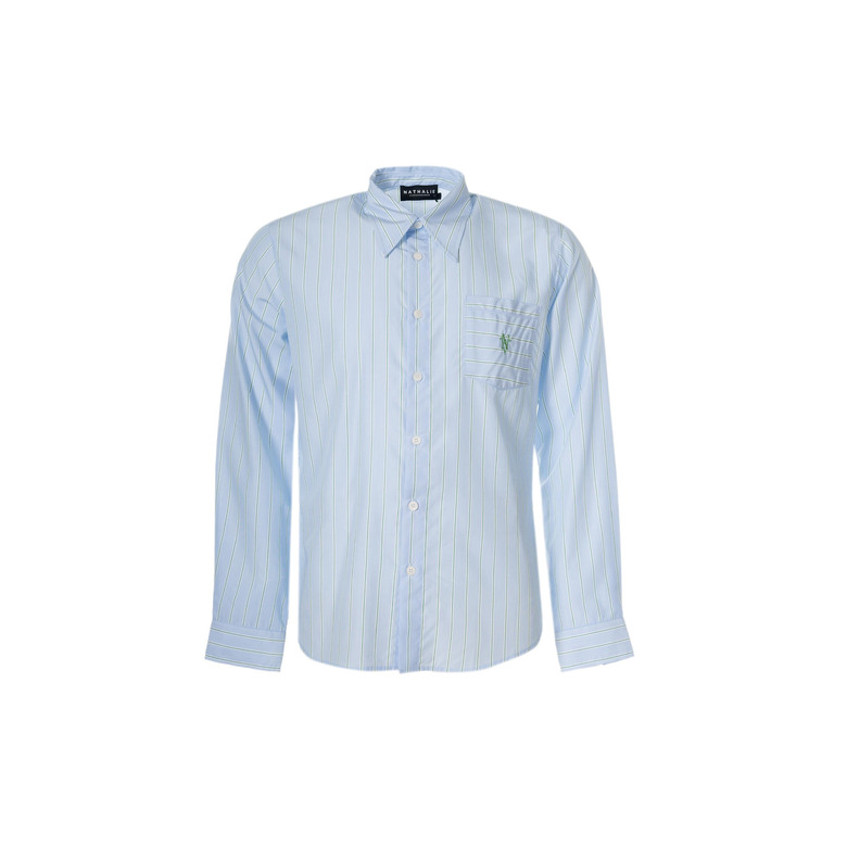 Nathalie Vleeschouwer hemd blauw 1