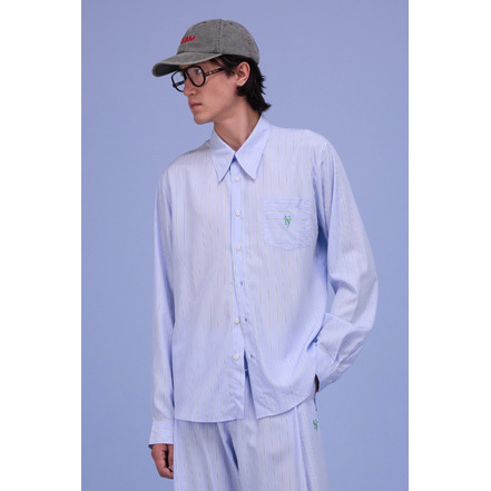 Nathalie Vleeschouwer hemd blauw