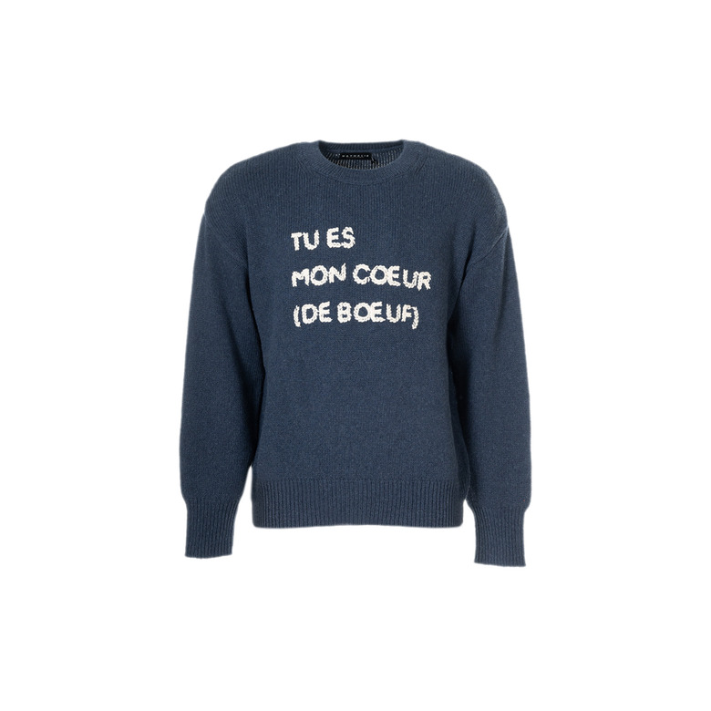 Nathalie Vleeschouwer trui blauw 1