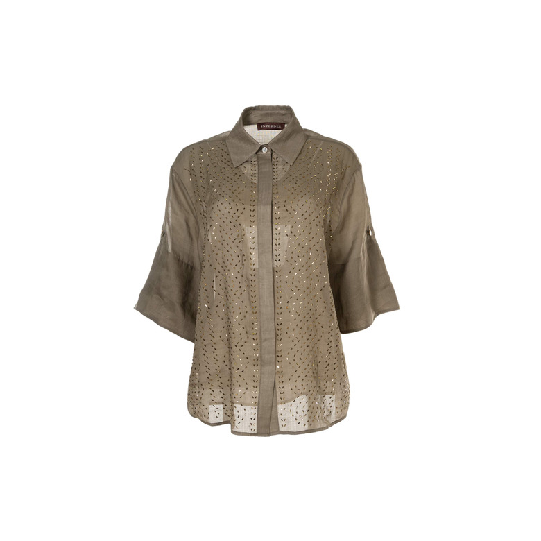 Interdee blouse lightbrown 1
