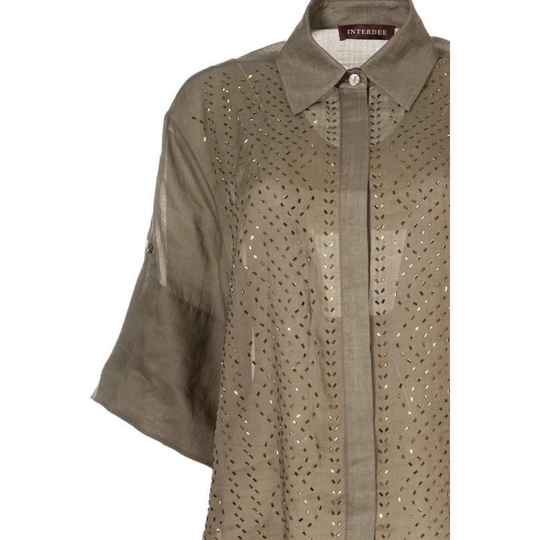 Interdee blouse lightbrown 2