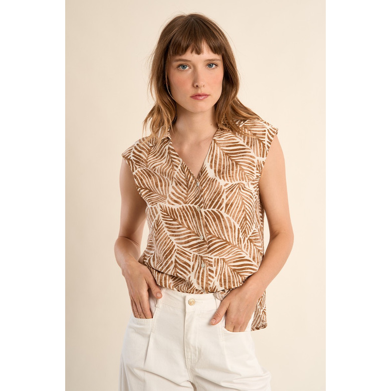 Molly Bracken blouse bruin 2