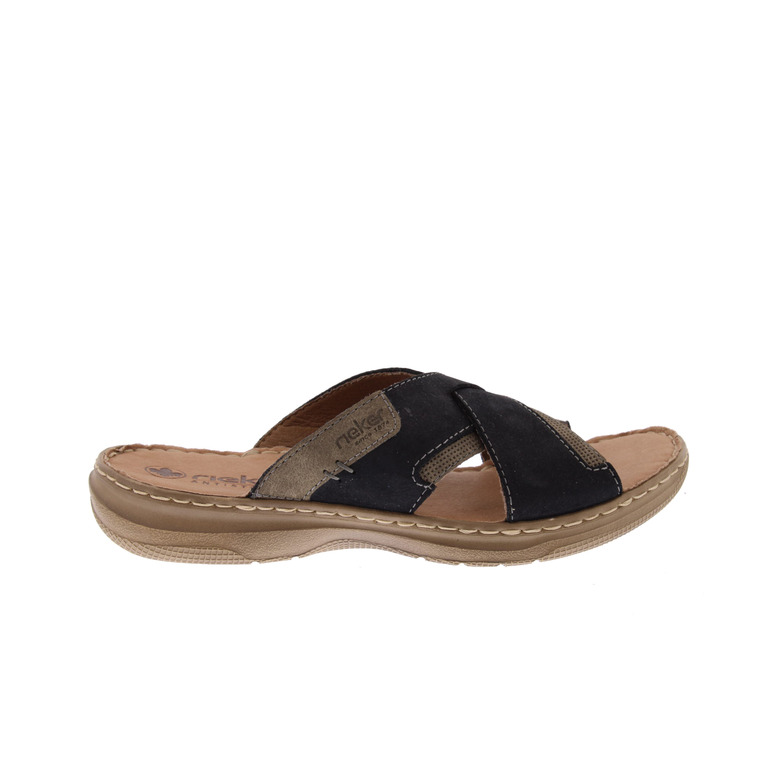 Rieker slippers zwart 1