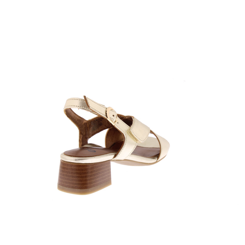 Ara sandalen goud 4