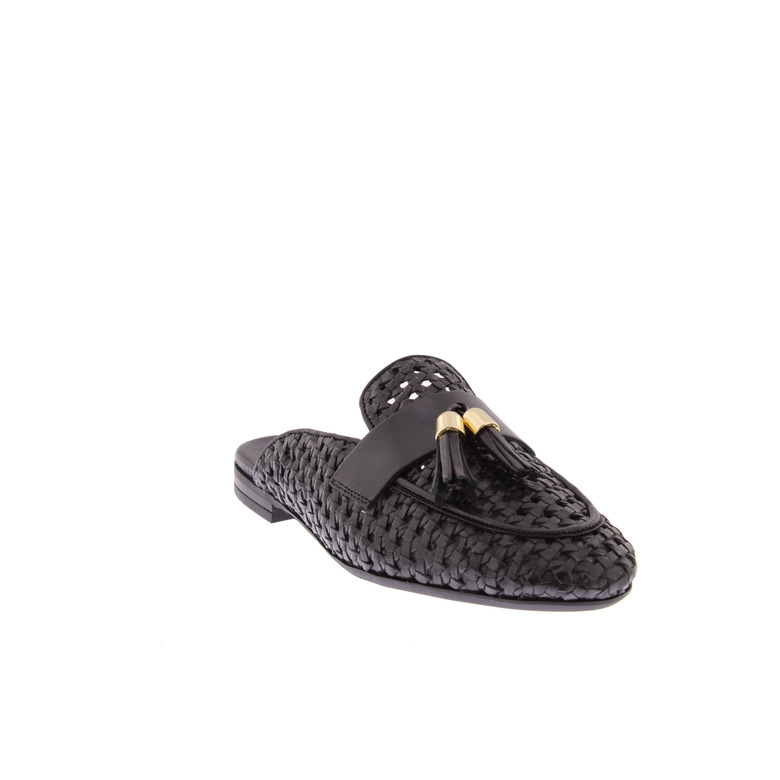 Frau mokassins & halbschuhe schwarz 2