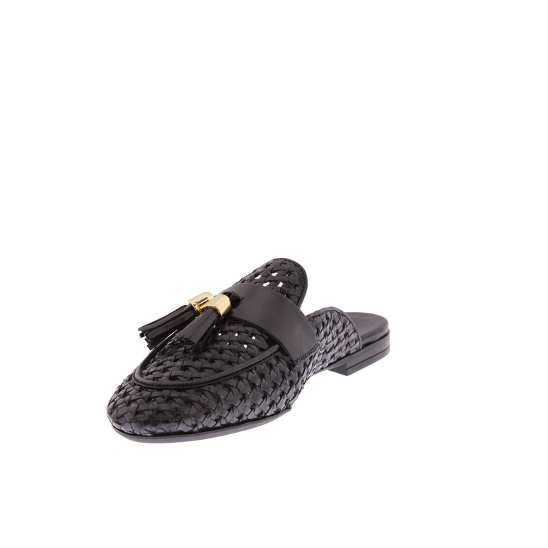 Frau mokassins & halbschuhe schwarz 3