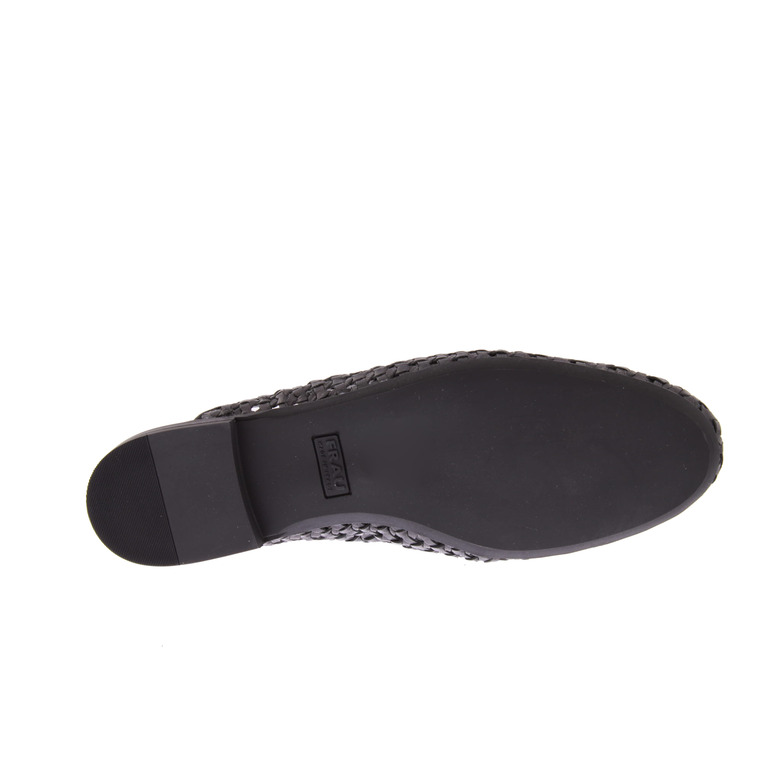 Frau mokassins & halbschuhe schwarz 5