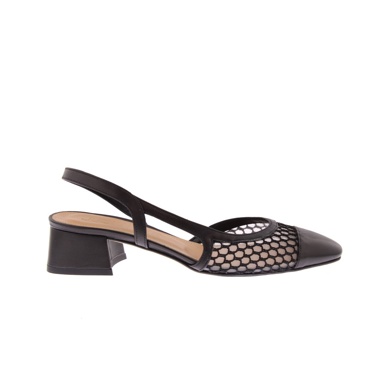 Julie Dee slingbacks zwart 1