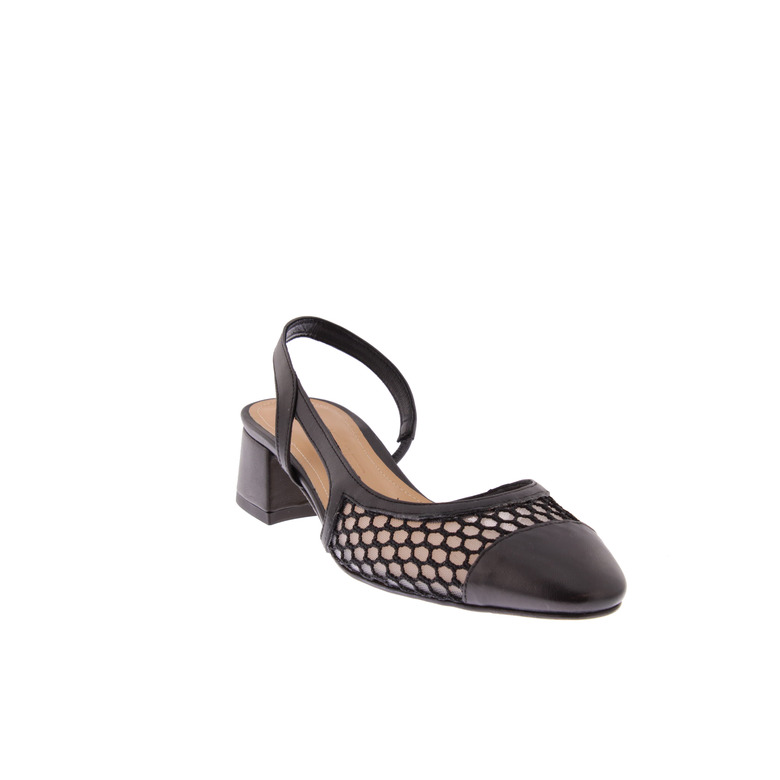 Julie Dee slingbacks zwart 2