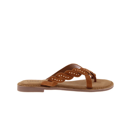 Lazamani slippers cognac