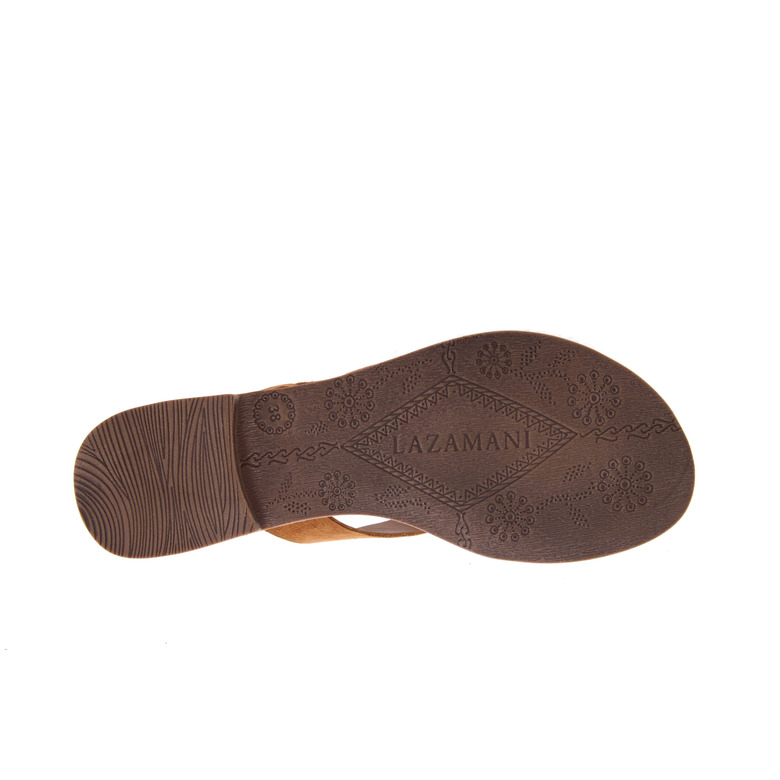 Lazamani slippers cognac 5