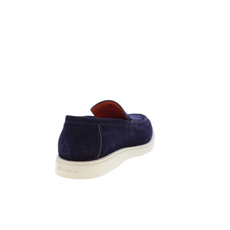 Santoni mocassins & loafers blauw 4