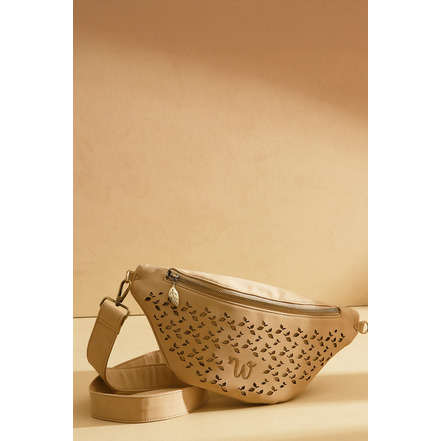 Woomen Vegan gürteltasche beige