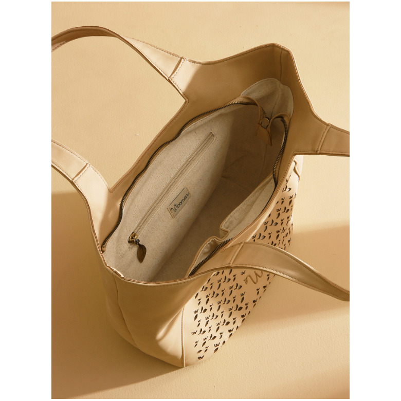 Woomen Vegan shopper beige 4