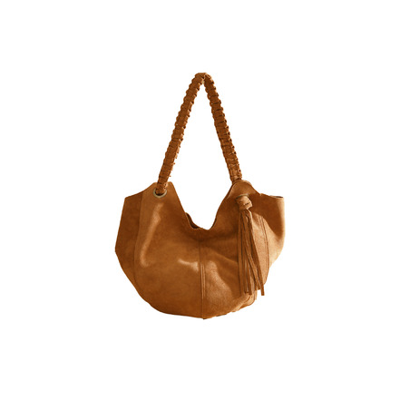 Woomen Vegan schoudertas camel